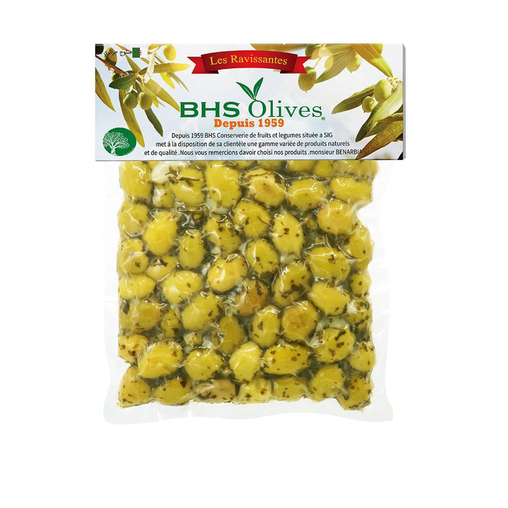 BHS Olive Verte à l ‘ail 10x400G
