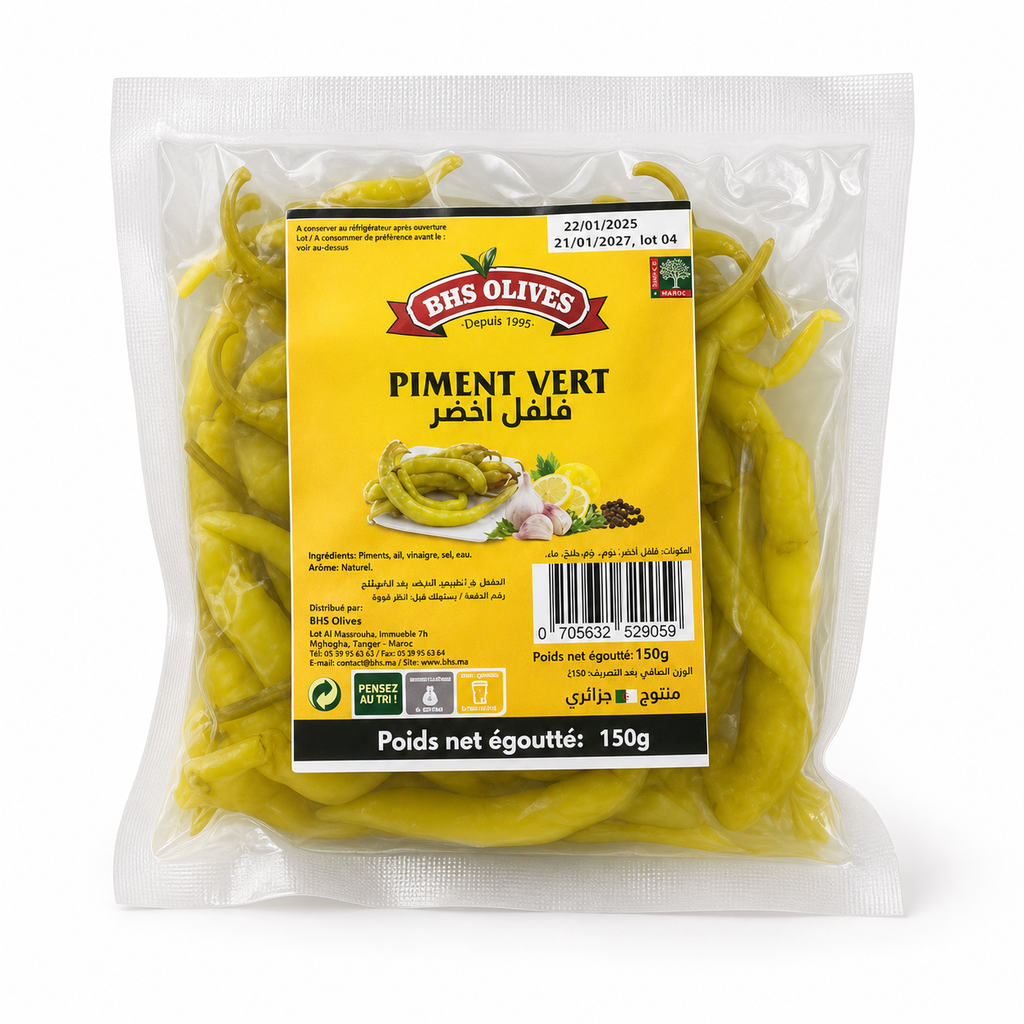 BHS Piment Vert 18x150G