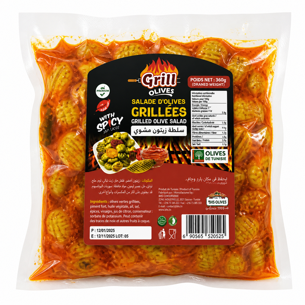 BHS Olive grillé piquante 12x300G