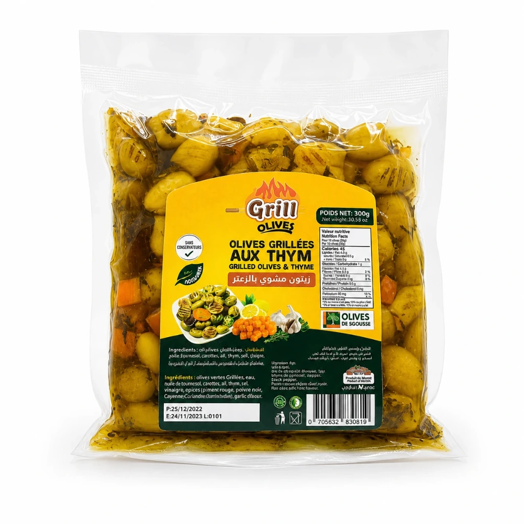 BHS Olive Grilleé Thym 12x300G