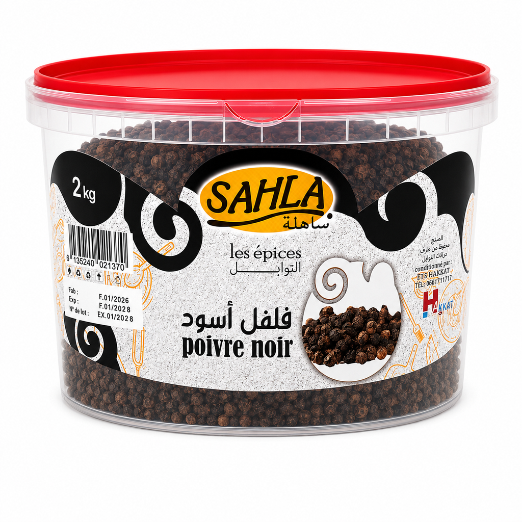 Épices Poivre Noir SAHLA 2 KG